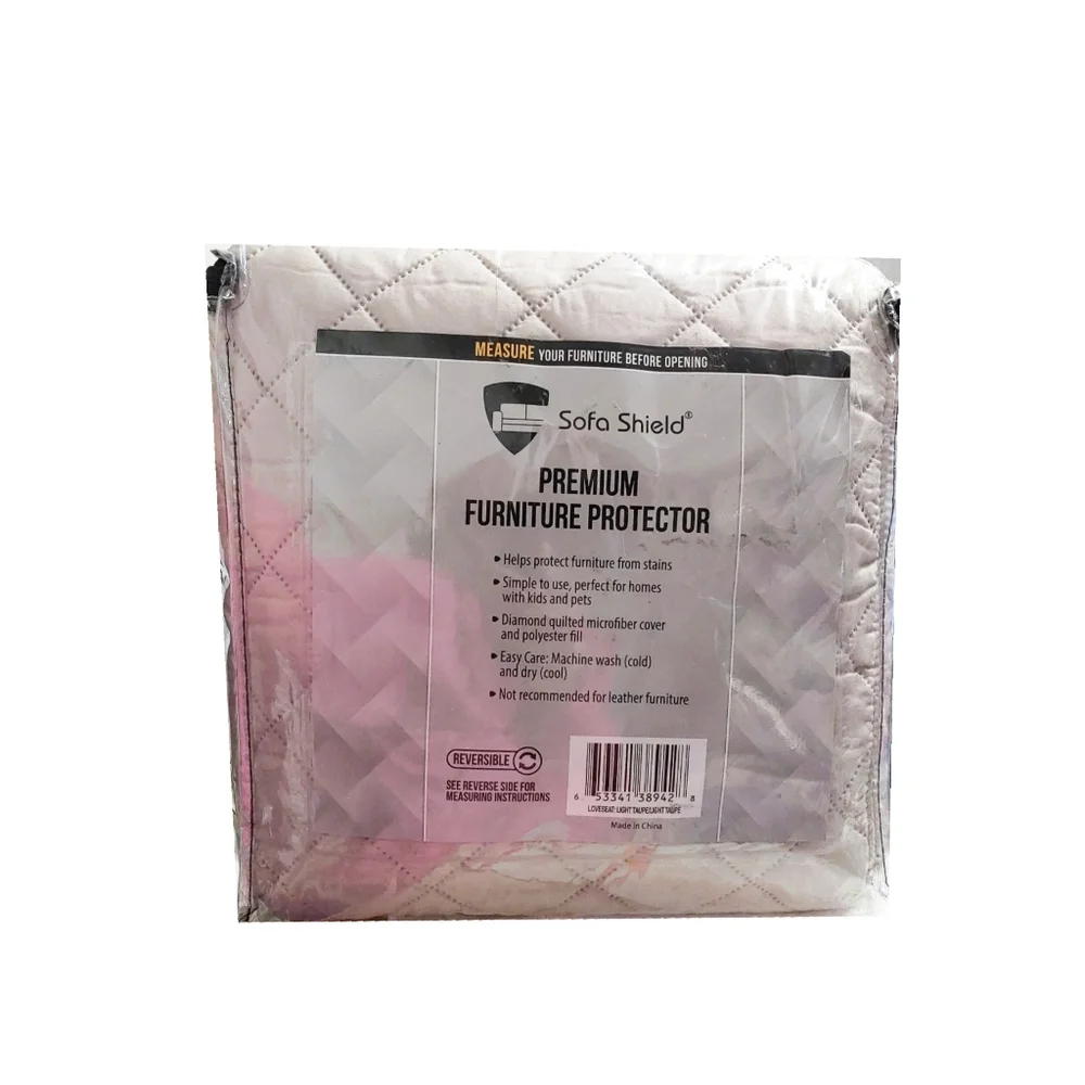 New!Sofa Shield Light Taupe Loveseat Tear Resistant Quilted REVERSIBLE Protector